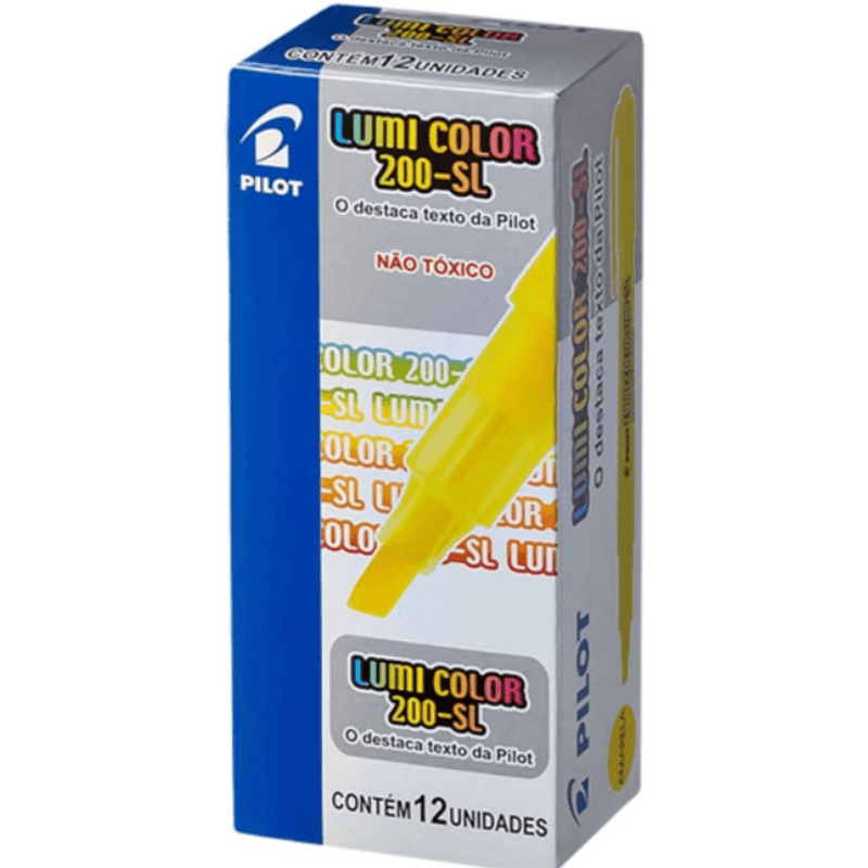 Marca Texto Amarelo Fluorescente Pilot - Ref. 200-SL