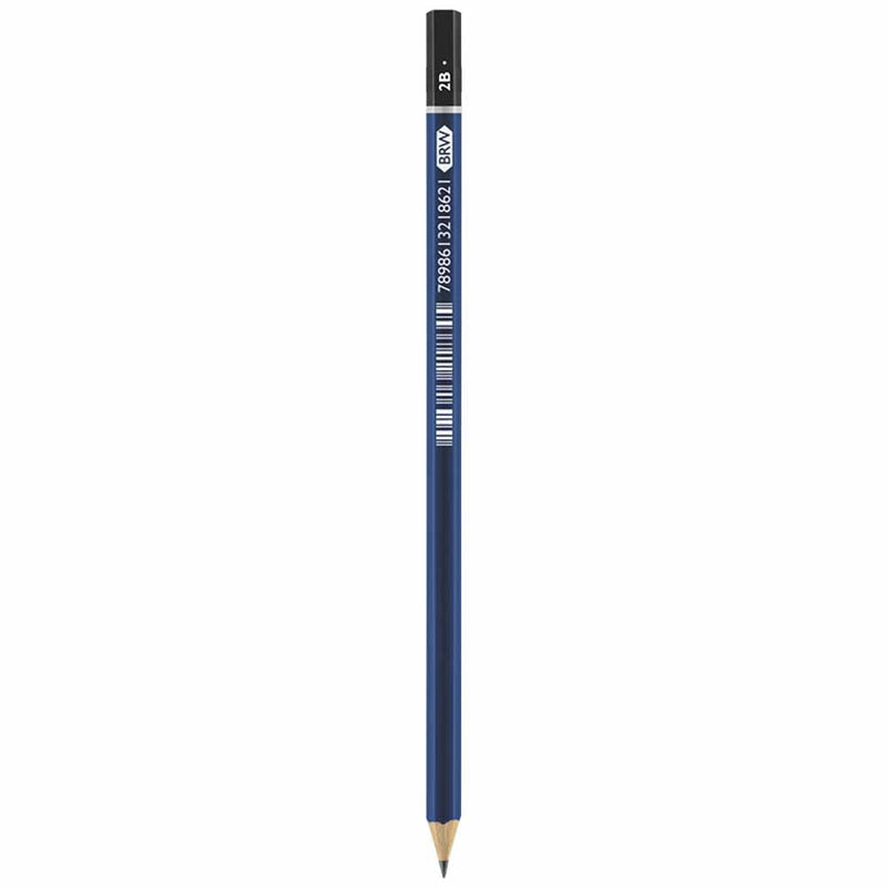 Lápis Técnico 2B Madeira Sextavado Evoke BRW - Ref. LP0020