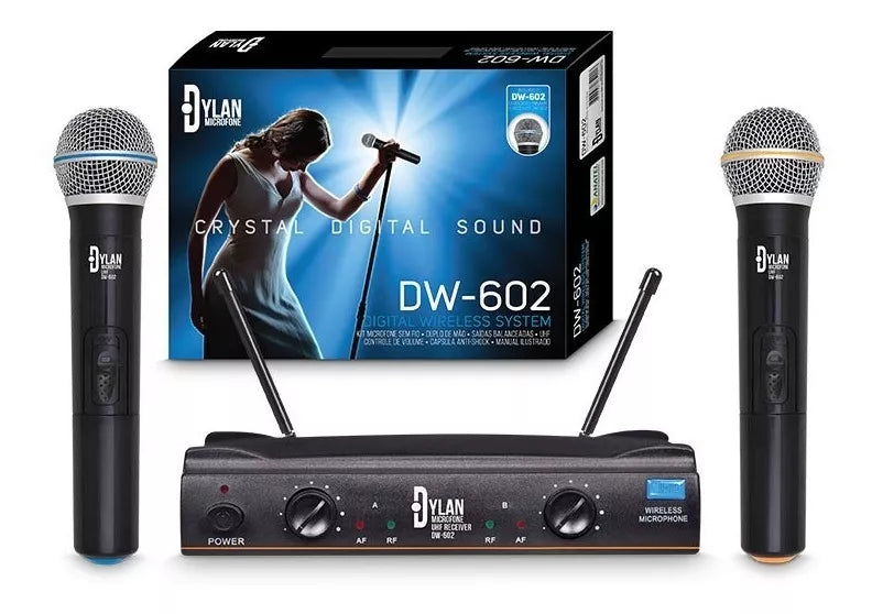 Dylan Dual Handheld Wireless Microphone - Ref. DW-602 Max
