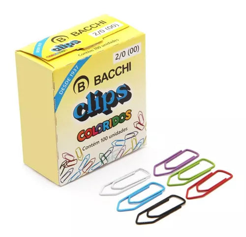 Bacchi Colored Clips N2/0(00) with 100 Units - Ref. 2/0(00)
