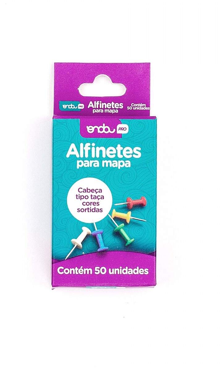 Alfinete para Mapa 50 Unidades Onda - Ref. 4111021