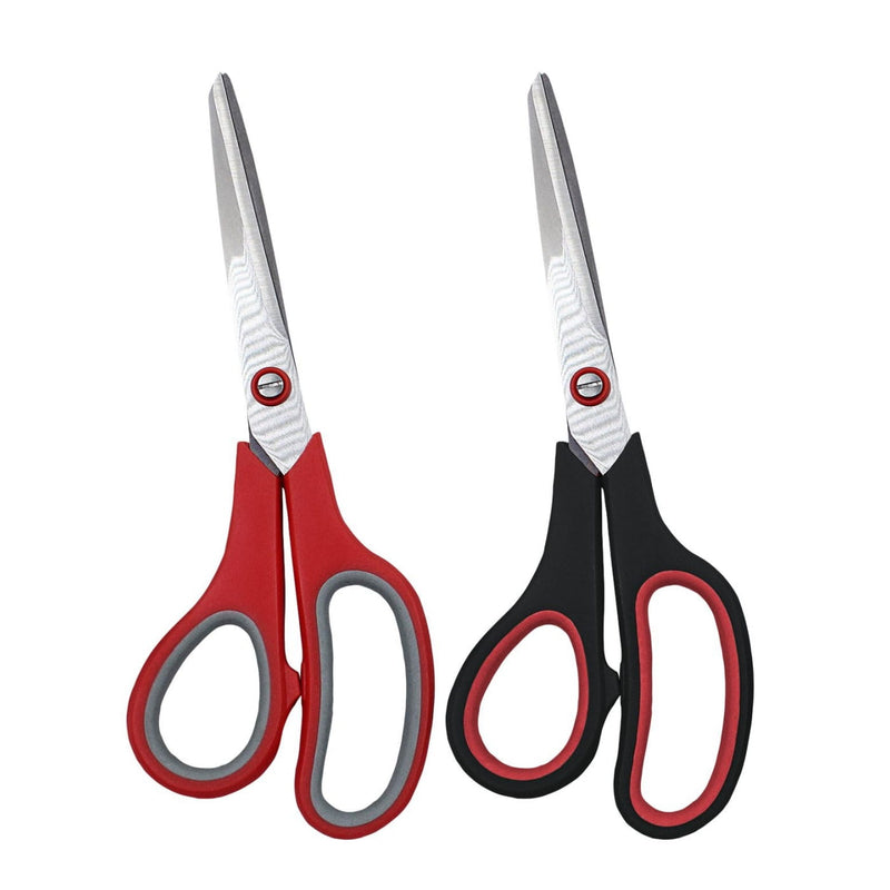 Multipurpose Scissors 21.5cm Stainless Steel Blade Rubberized Wave Handle - Ref. 2413028